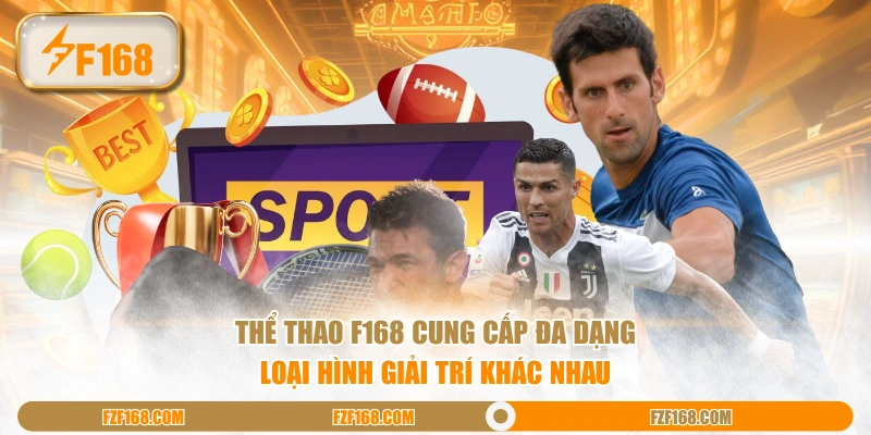 Thể Thao F168 cung cấp đa dạng loại hình giải trí khác nhau